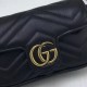 GG Marmont matelasse Borsa in pelle Super Mini 476433 Nero GG Marmont matelasse Borsa in pelle Super Mini 476433 Nero
