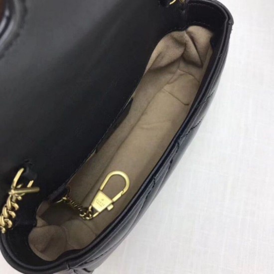 GG Marmont matelasse Borsa in pelle Super Mini 476433 Nero GG Marmont matelasse Borsa in pelle Super Mini 476433 Nero