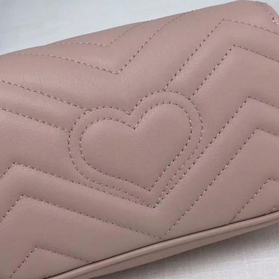 GG Marmont matelasse Borse Imitazioni in pelle Super Mini 476433 Rosa GG Marmont matelasse Borse Imitazioni in pelle Super Mini 476433 Rosa