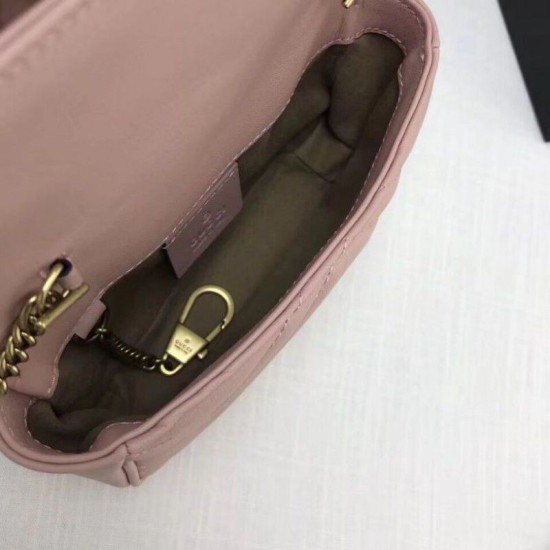 GG Marmont matelasse Borse Imitazioni in pelle Super Mini 476433 Rosa GG Marmont matelasse Borse Imitazioni in pelle Super Mini 476433 Rosa