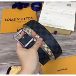 Replica Alta Qualità Qualità superiore replica M0040Q Reverso 40mm Damier Azur e Damier Graphite Canvas Buckle