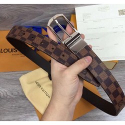 Riproduzione Fedele Slender 35 millimetri reversibile cintura uomo Damier Ebene Canvas Buckle M9075Q imitazioni Replica Alta Qualità Slender 35 millimetri reversibile cintura uomo Damier Ebene Canvas Buckle M9075Q