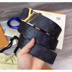 Riproduzione Fedele Supreme x Monogram Belt Fibbia in oro nero imitazioni Replica Alta Qualità Supreme x Monogram Belt Fibbia in oro nero