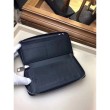 Pari all'originale replica Dettagli perfetti Portafoglio Zippy Vertical Damier Coastline N62632