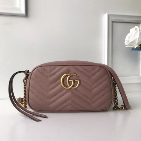 Riproduzione Fedele GG Marmont Matelasse Tracolla 447632 imitazioni Replica Alta Qualità GG Marmont Matelasse Tracolla 447632