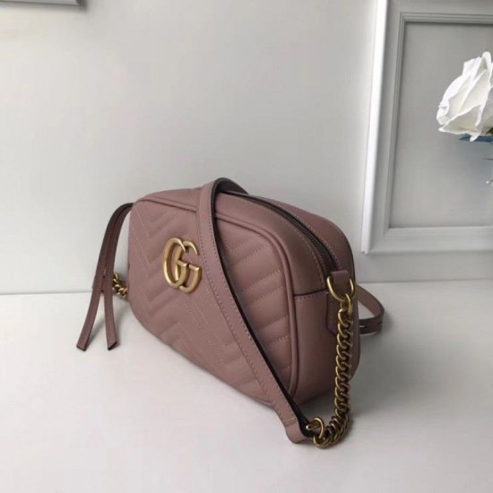 Riproduzione Fedele GG Marmont Matelasse Tracolla 447632 imitazioni Replica Alta Qualità GG Marmont Matelasse Tracolla 447632
