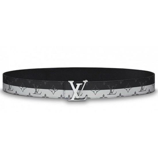 Pari all'originale replica Initiales 40mm Cinturino Monogram Argento MP034Q