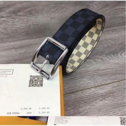 Replica Alta Qualità Qualità superiore replica M0040Q Reverso 40mm Damier Azur e Damier Graphite Canvas Buckle