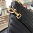 Pochette Saint Laurent nera con hardware oro