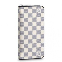 Replica Alta Qualità Pari all'originale replica Dettagli perfetti Portafoglio Zippy Vertical Damier Coastline N62632