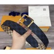 Qualità superiore replica Reverso 40mm Damier Azur e Damier Graphite Canvas Gold Buckle