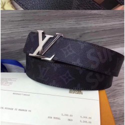 Replica Alta Qualità Supreme x Monogram Belt Buckle Black