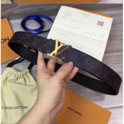 Replica Alta Qualità Supreme x Monogram Belt Fibbia in oro nero