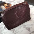 YSL Saint Laurent Bora Pari all'originale replica a catena media Niki bordeaux