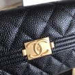 Boy Clutch Classic Quilted Portafoglio Nero