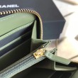 Alta gamma replica Boy Zip Around Portafoglio Cowhide Nero