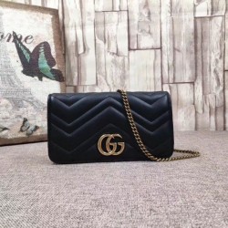 GG Marmont Studs Mini Borsa a Tracolla 488426 Nero