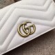 GG Marmont Studs Mini Borse Imitazioni a Tracolla 488426 Bianca