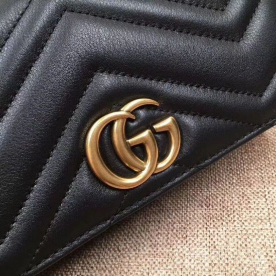 GG Marmont Studs Mini Borsa a Tracolla 488426 Nero GG Marmont Studs Mini Borsa a Tracolla 488426 Nero