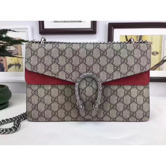 Dionysus GG Supreme borsa a tracolla 400249 Rosso
