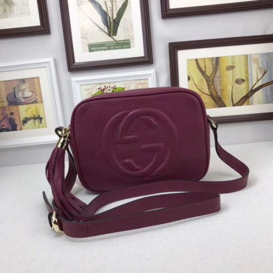 Borse Firmate Replica Soho Camera in pelle  308364 viola