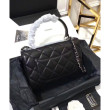 Borsa Flap con manico superiore A92236 Nero Borsa Flap con manico superiore A92236 Nero