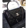 Borsa Flap con manico superiore A92236 Nero Borsa Flap con manico superiore A92236 Nero