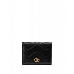 Replica Alta Qualità Qualità superiore replica GG Marmont Card Case 443125 Nero