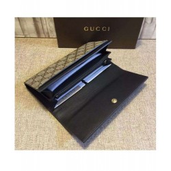 Replica Alta Qualità Alta gamma replica Blooms Stampa Continentale Portafoglio 410100 Nero