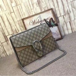 Replica Alta Qualità Dionysus GG Supreme borsa a tracolla khaki 403348