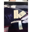 Classic Large Check Sciarpa Navy di Cashmere Classic Large Check Sciarpa Navy di Cashmere