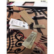 Sciarpa in Cashmere Classic in Camel Check e Lace Sciarpa in Cashmere Classic in Camel Check e Lace