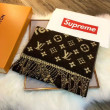 X Superme Cashmere Sciarpa Caffè X Superme Cashmere Sciarpa Caffè