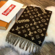 X Superme Cashmere Sciarpa Caffè X Superme Cashmere Sciarpa Caffè