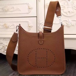 Borsa Hermes Evelyne II TPM e III PM Marrone