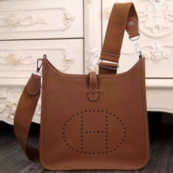 Borsa Hermes Evelyne II TPM e III PM Marrone