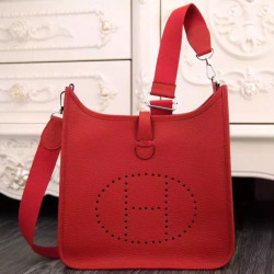 Hermes Evelyne II TPM e III PM Borse Vermillion