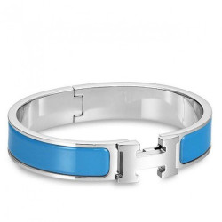 Bracciale Hermes Clic H PM in smalto blu
