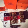 Bracciale Hermes Collier de Chien rosso Epsom taglia S