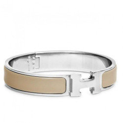 Bracciale Hermes Etoupe Enamelupe Clic H PM