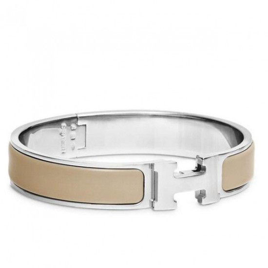 Bracciale Hermes Etoupe Enamelupe Clic H PM Bracciale Hermes Etoupe Enamelupe Clic H PM