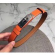 Qualità superiore replica Cintura Hermes Kelly Arancione Epsom Donna