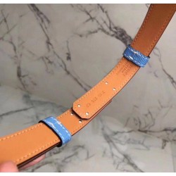 Cintura Hermes Kelly Blu Epsom Donna