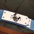 Cintura Hermes Kelly Blu Epsom Donna
