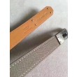 Alta gamma replica Cintura Hermes Kelly Taupe Epsom Donna
