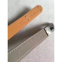 Alta gamma replica Cintura Hermes Kelly Taupe Epsom Donna