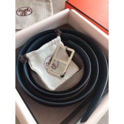 Qualità superiore replica Cintura Hermes Officier Reversibile 38mm Blu Clemence