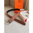 Alta gamma replica Cintura reversibile Hermes Brown Saddle 38MM