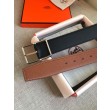 Alta gamma replica Cintura reversibile Hermes Brown Saddle 38MM