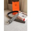 Cintura reversibile Hermes Grey Saddle 38MM